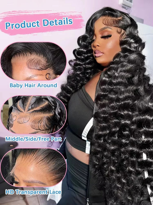 Persona: The Siren – Deep Wave HD Lace Wig