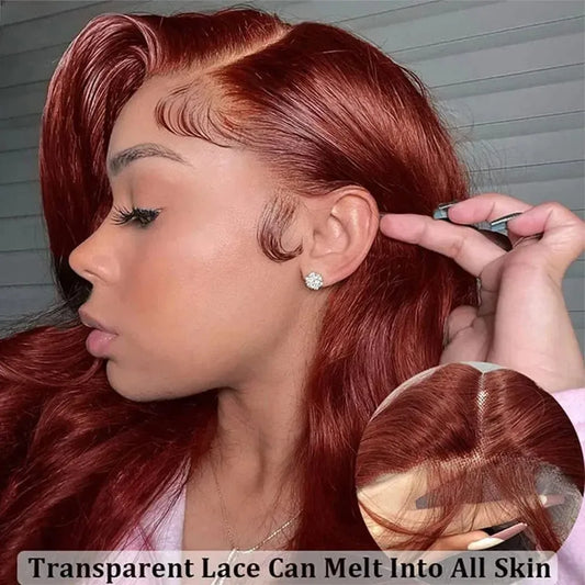 Persona: The Seductress – Auburn Reddish Brown Body Wave HD Lace Front Wig