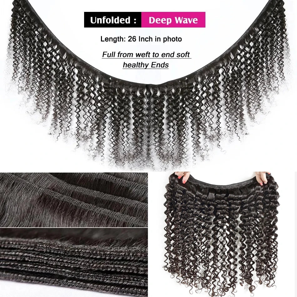 The Goddess Essentials – Deep Wave Human Hair Bundles